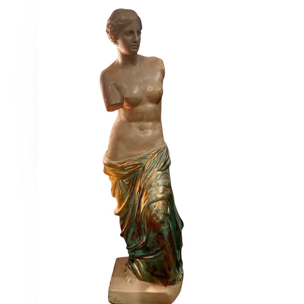 Vintage Aphrodite plaster statue 18.5”